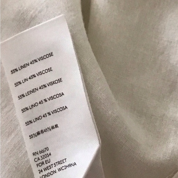 Free People White Safari Babe Shirt, L, EUC - Picture 6 of 7